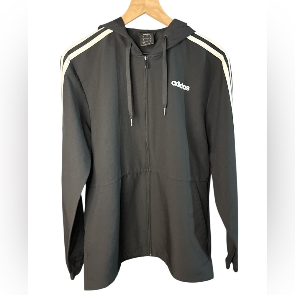 Adidas Men’s Essentials 3-Stripes Woven Windbreaker